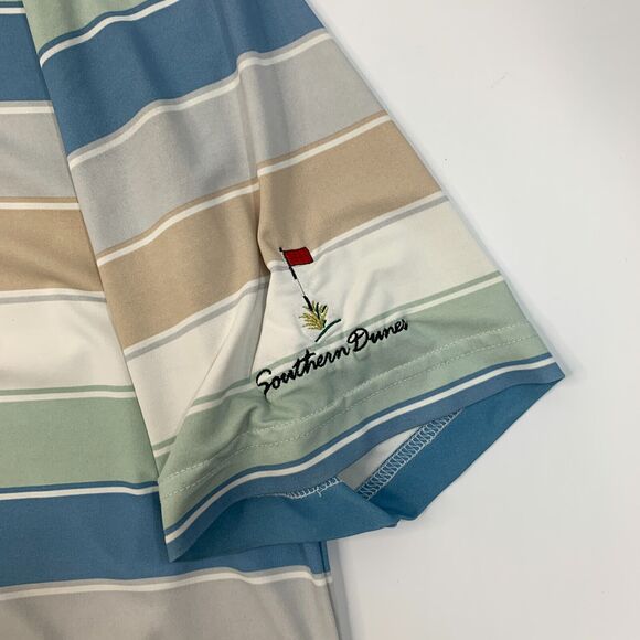 Southern Dunes Golf Club Polo Shirt Mens L Large Striped Saguaro Amateur Tourney - Picture 7 of 13